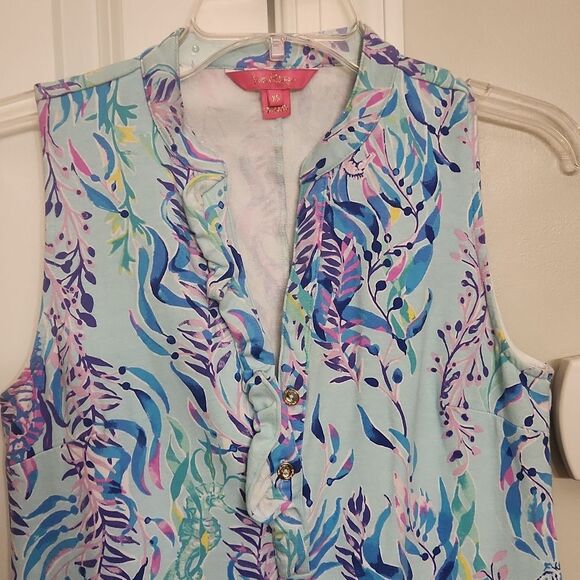 Lilly Pulitzer Sherryn Shift Dress in Shady Blue Oasis Tint Size XS - Picture 2 of 9